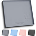 ukeetap Extra Thick Silicone Mat Waterproof with Raised Edge 22" x 19", Under Sink Mat for Kitchen & Bathroom, Kitchen Cabinet Liner, Multi-Purpose for Storage & Protection, Gray