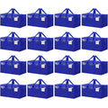 16 Pack Extra Large Heavy Duty Moving Bags, Blue Storage Bins with Lids, Reinforced Handles & Heavy-Duty Zippers Moving Boxes Storage Bags Totes for Clothes Packing, Dorms, College Supplies, Blue
